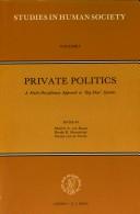 Cover of: Private politics | 