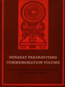 Cover of: Senarat Paranavitana Commemoration Volume (Studies in South Asian Culture , No 5)
