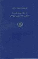 Cover of: Sanskrit Vocabulary | Bernfried Schlerath