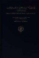 Cover of: Literary life in Tōkyō, 1885-1915: Tayama Katai's memoirs 'Thirty years in Tōkyō'