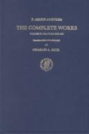 Cover of: The complete works by Aelius Aristides