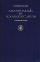 Cover of: Religion d Israel Et Proche Orient Ancien: Des Pheniciens Aux Esseniens (Textus minores)