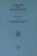 Cover of: A history of Swahili prose