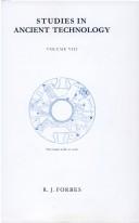 Cover of: Studies in Ancient Technology by R. J. Forbes