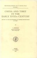Cover of: China and Tibet in the Early Xviiith Century by L. Petech