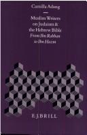 Cover of: Muslim writers on Judaism and the Hebrew Bible: from Ibn Rabban to Ibn Hazm