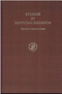 Cover of: Studies in Egyptian religion: dedicated to Professor Jan Zandee