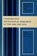Comparative sociological research in the 1960s and 1970s by Robert Mortimer Marsh