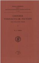 Cover of: Chinese vernacular fiction: the formative period