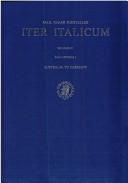 Cover of: Iter italicum accedunt alia itinera by Paul Oskar Kristeller