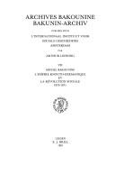 Cover of: L' Empire Knouto-Germanique Et LA Revolution Sociale, 1870-1871: Textes Etablis Et Annotes Par A. Lehning (Archives Bakounine = Bakunin-Archiv)