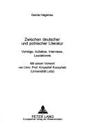 Cover of: Zwischen deutscher und polnischer Literatur by Gerda Hagenau