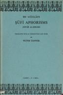 Cover of: Sufi Aphorisms - Kitab Al-Hikam by Ibn Ata Illah