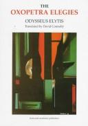 Cover of: The Oxopetra Elegies by Odysseas Elytis, David Connelly