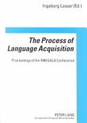 Cover of: The Process Of Language Acquisition | 