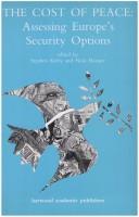 Cover of: Cost of Peace: Assessing Europe's Security Options