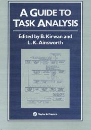 Cover of: A Guide to task analysis