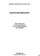 Politik und Geschlecht by Frauenringvorlesung an der Universität Salzburg (6th 1999-2000)