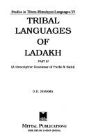 Cover of: Tribal languages of Ladakh