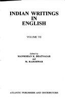 Cover of: Indian Writings in English - 9 Vols. by Manmohan K. Bhatnagar