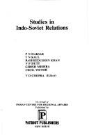 Cover of: Studies in Indo-Soviet relations