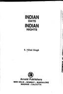 Cover of: Indian days, Indian nights