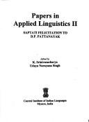 Cover of: Papers in Appiled Lingustics