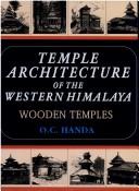 Cover of: Temple Architecture of the Western Himalaya