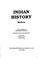 Cover of: Indian history