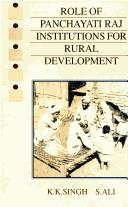 Cover of: Role of panchayati raj institutions for rural development