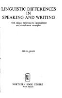 Cover of: Linguistic differences in speaking and writing by Rekha Aslam
