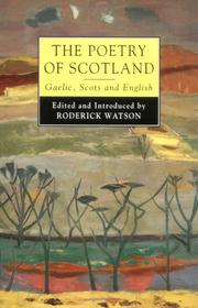 Cover of: The Poetry of Scotland by Roderick Watson