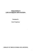 Cover of: Tāranātha's Life of Kr̥ṣṇācārya/Kāṇha by Tāranātha Jo-naṅ-pa