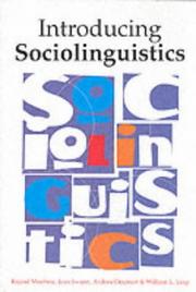 Cover of: Introducing Sociolinguistics