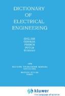 Cover of: Dictionary of electrical engineering: English, German, French, Dutch, Russian