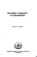 Dravidian linguistics by Kamil Zvelebil