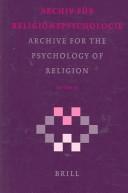 Cover of: Archive for the Psychology of Religion/ Archiv Fur Religions Psychologie 2006 (Archive for the Psychology of Religion/ Archiv Fýýr Religionspsychologie, 28)