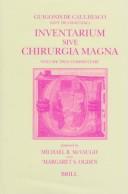 Cover of: Inventarium sive chirugia magna by Guy de Chauliac
