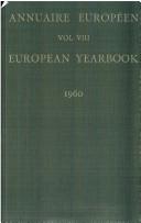 Cover of: European Yearbook / Annuaire Europeen 1960 (European Yearbook)