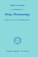 Cover of: Doing phenomenology: essays on and in phenomenology