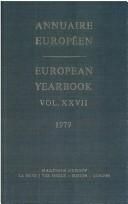 Cover of: Annuaire Europeen =: European yearbook