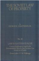 The Soviet law of property by George M. Armstrong