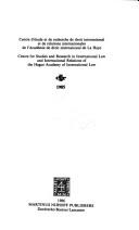 Cover of: 1985 Transfrontier Pollution and International Law/LA Pollution Transfrontiere Et Le Droit International