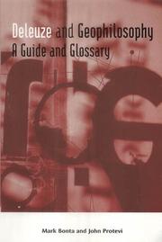 Cover of: Deleuze and Geophilosophy: A Guide and Glossary