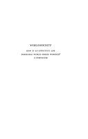 cover of Worldsociety; how is an effective and desirable world order possible?