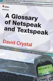 Cover of: A Glossary of Netspeak and Textspeak by David Crystal