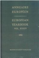 Cover of: Annuaire Europeen/European Yearbook, 1986 (Annuaire European/European Yearbook)