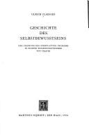 Cover of: Geschichte des Selbstbewusstseins. by Ulrich Claesges