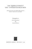 Cover of: Die Wirklichkeit des Unverständlichen: Professor Dr.med. Hemmo Müller-Suur zum 60. Geburtstag gewidmet