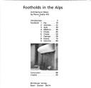 Cover of: Pierre Zoelly: Footholds in the Alps; Architectural Notes